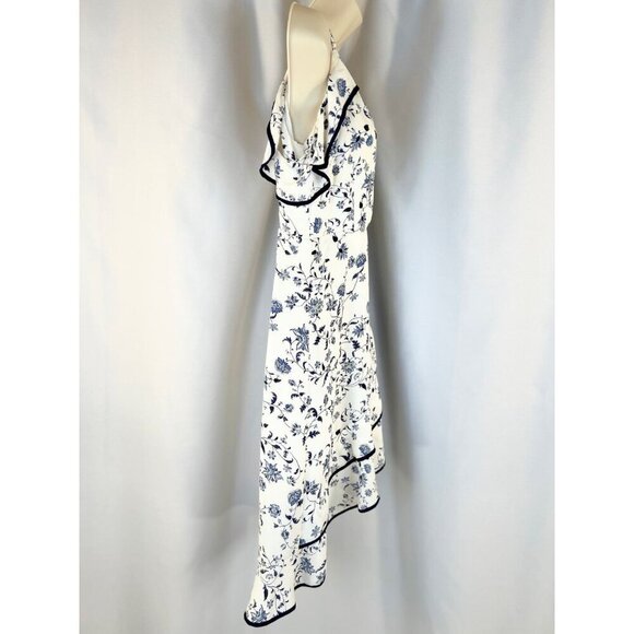 Greylin White Emma Ruffled Wrap Dress - Picture 11 of 14